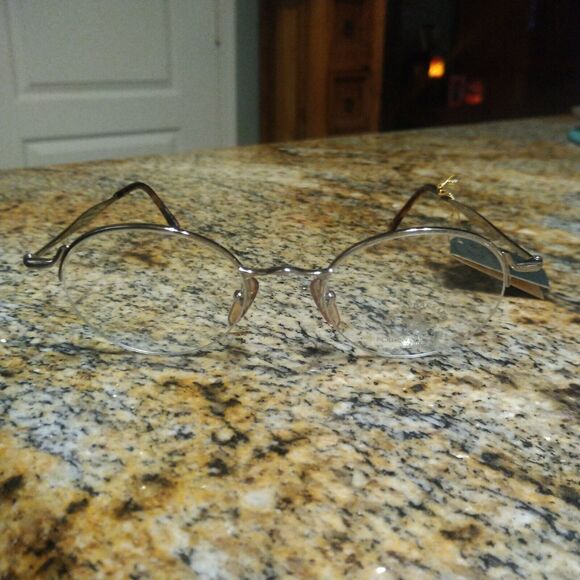 SANTA BARBARA POLO SB109 50 21 140 Gold Half Rim Frames Eyeglasses New - Picture 3 of 11